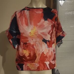 Edward Achour Paris Floral Top Size 38. Tjmax Tag And Sensor Not Original Tag